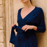 Goddess Dress Above the Knee Night Navy