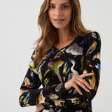 Dress KLIN LADY birds of Warsaw print