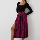 Spódnica HIGH RISK print mini leo pink & art blue