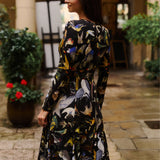 Dress KLIN LADY birds of Warsaw print