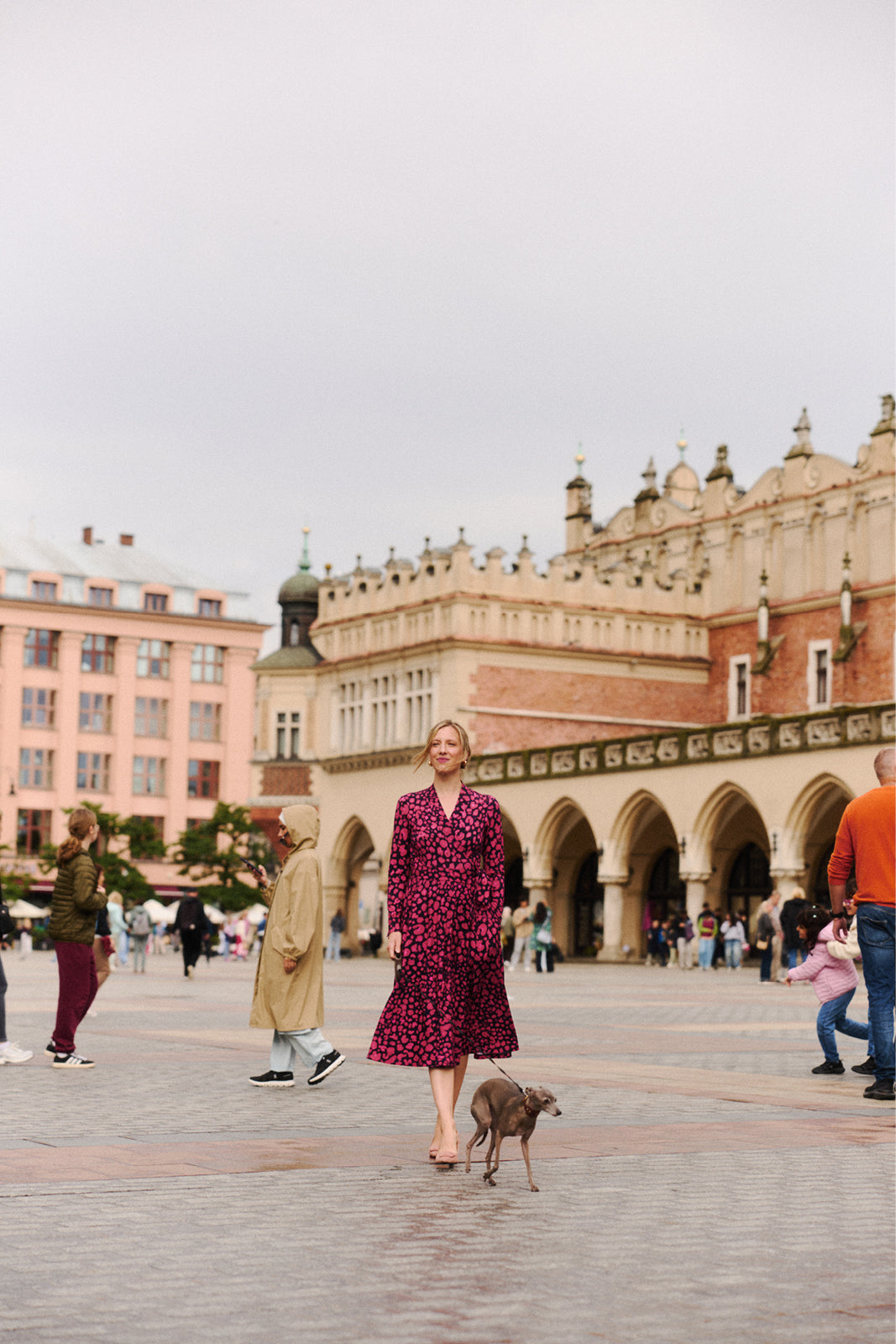 Dress MON AMOUR leo print pink and black