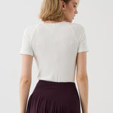 SAWCIA Z KRÓTKIM RĘKAWEM off white