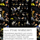 Dress KLIN LADY birds of Warsaw print