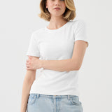 SAWCIA Z KRÓTKIM RĘKAWEM off white