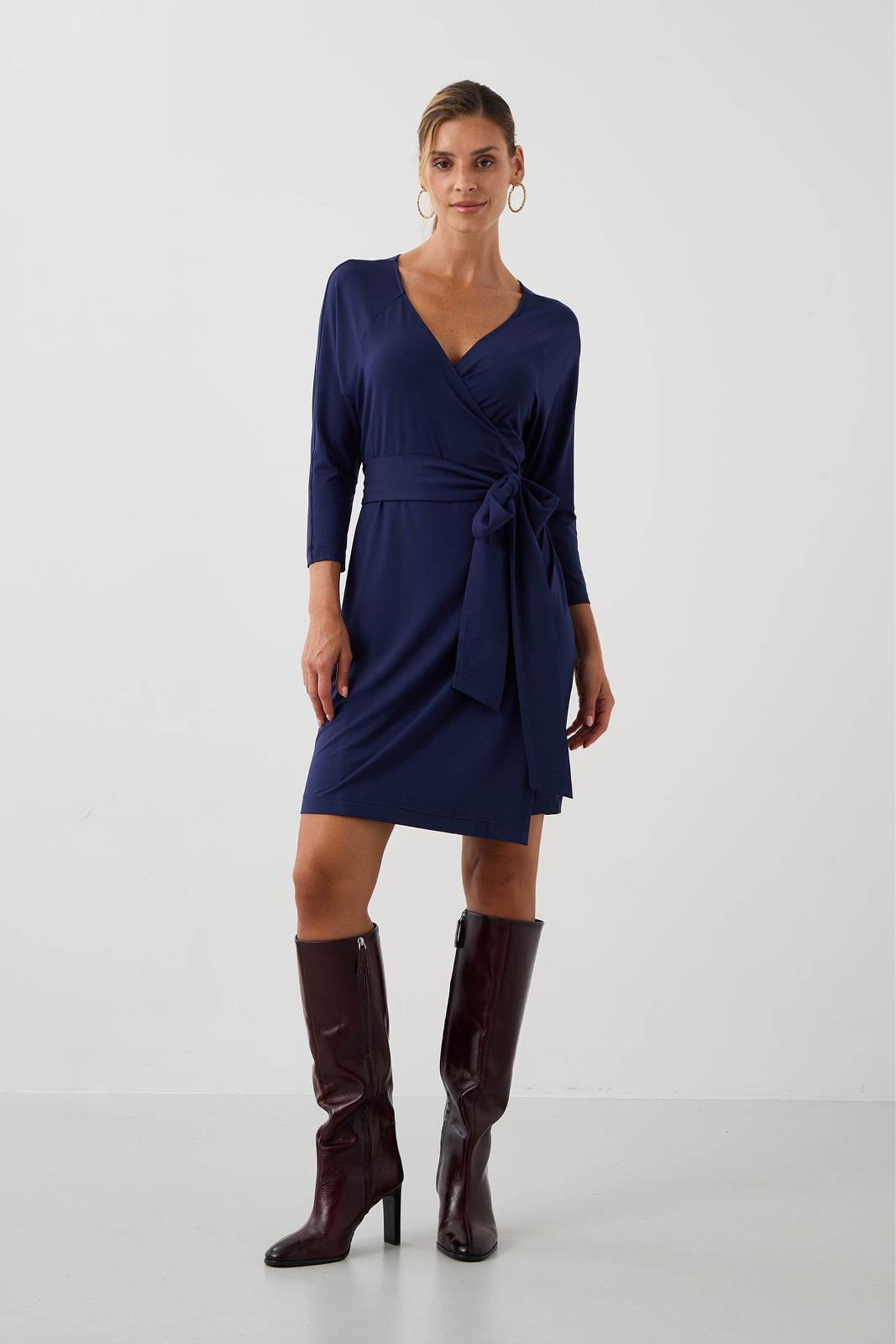 Goddess Dress Above the Knee Night Navy