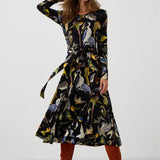 Dress KLIN LADY birds of Warsaw print