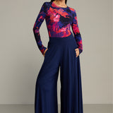 Blouse SAWCIA LONGSLEEVE Dreamworld orange & violet print