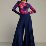 Blouse SAWCIA LONGSLEEVE Dreamworld orange & violet print