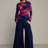 Blouse SAWCIA LONGSLEEVE Dreamworld orange & violet print