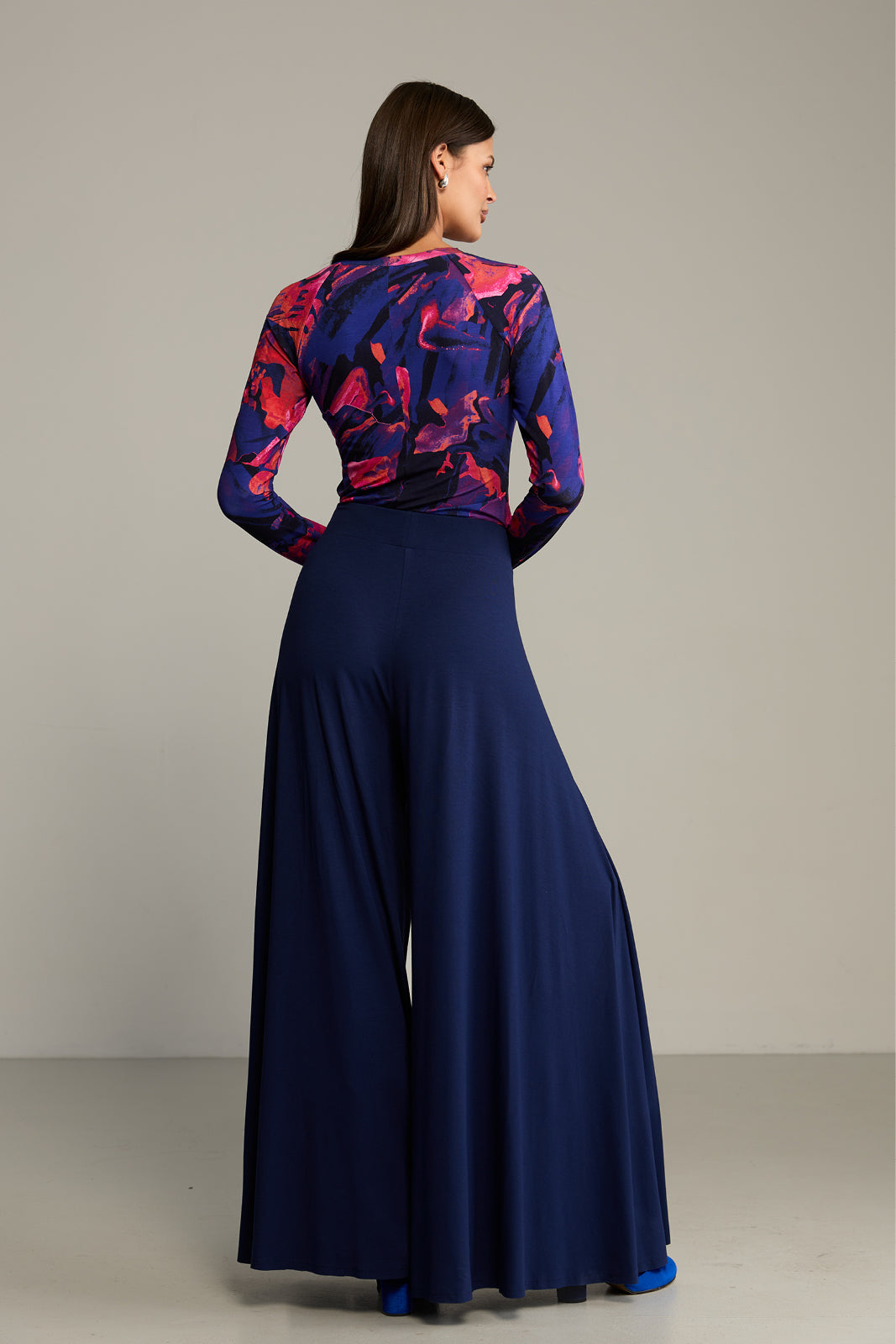Blouse SAWCIA LONGSLEEVE Dreamworld orange & violet print