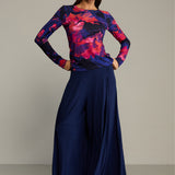 Blouse SAWCIA LONGSLEEVE Dreamworld orange & violet print