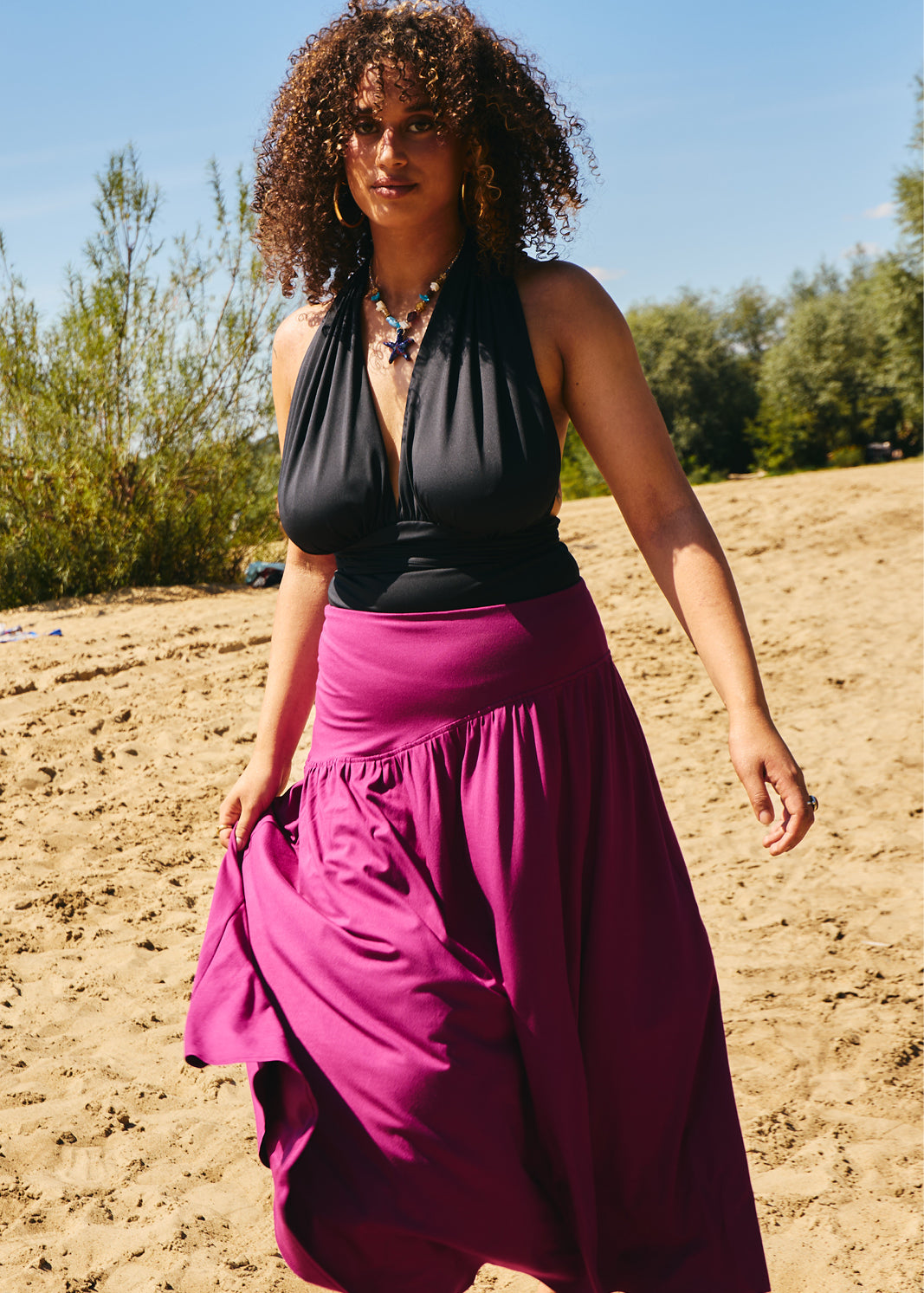 HIPS DON'T LIE MIDI purple