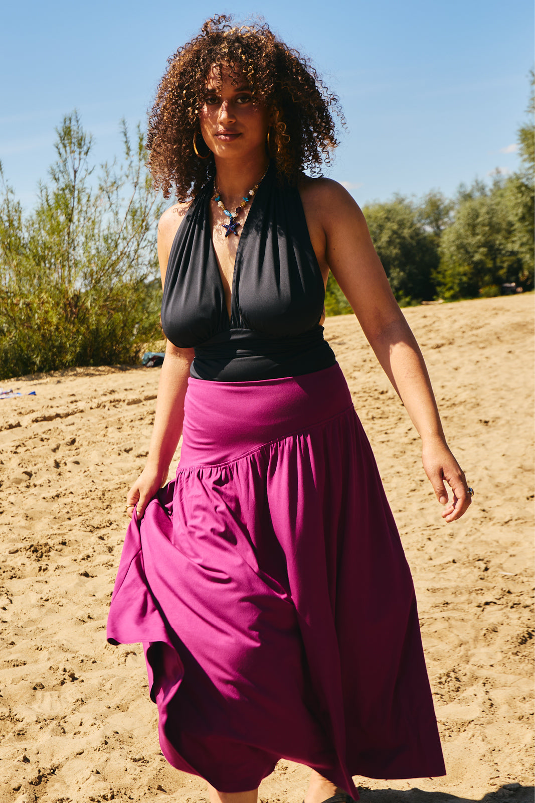 HIPS DON'T LIE MIDI purple