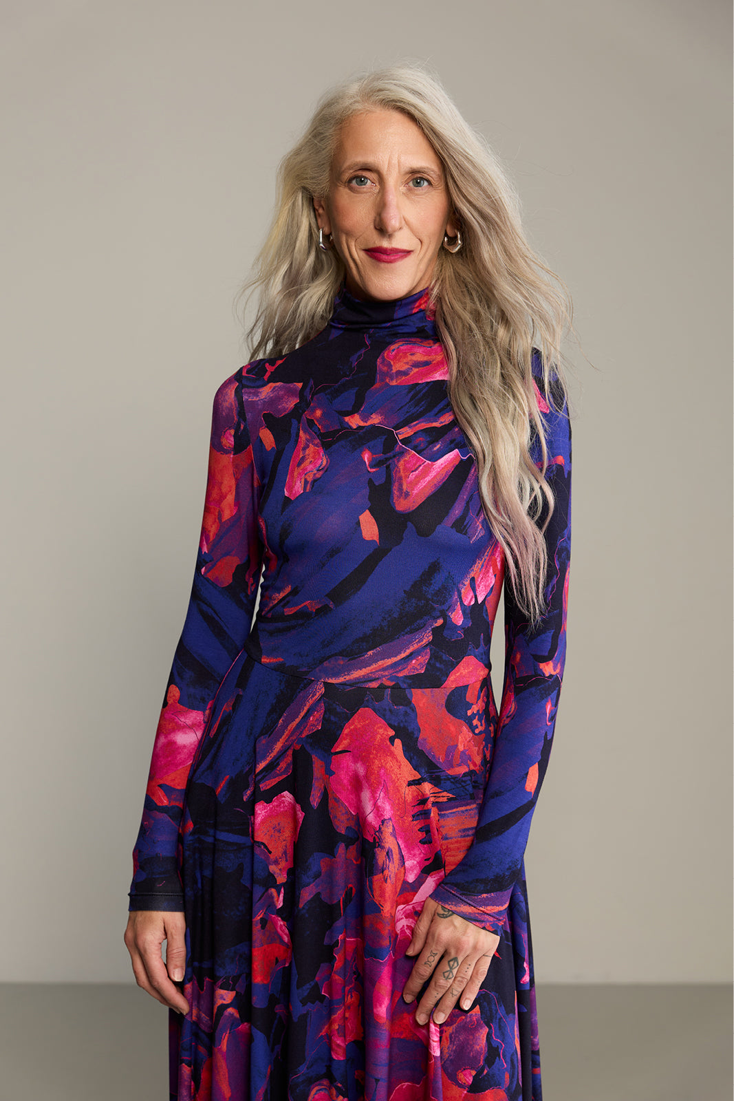 Sukienka GO(LF) FOR IT print Dreamworld orange & violet