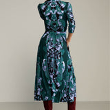 Dress LIBERTY DRESS Rorschach green print
