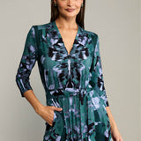 Dress LIBERTY DRESS Rorschach green print