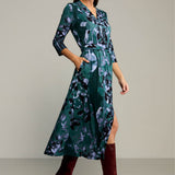 Dress LIBERTY DRESS Rorschach green print