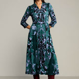 Dress LIBERTY DRESS Rorschach green print