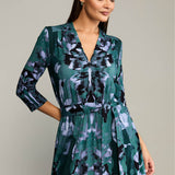 Dress LIBERTY DRESS Rorschach green print