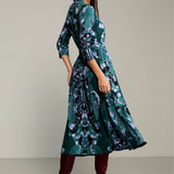 Dress LIBERTY DRESS Rorschach green print