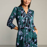 Dress LIBERTY DRESS Rorschach green print