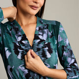 Dress LIBERTY DRESS Rorschach green print