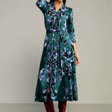 Dress LIBERTY DRESS Rorschach green print
