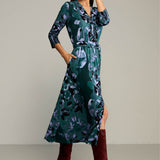 Dress LIBERTY DRESS Rorschach green print