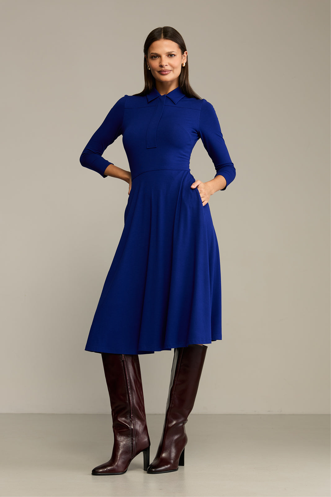 Sukienka NATURAL BEAUTY art blue