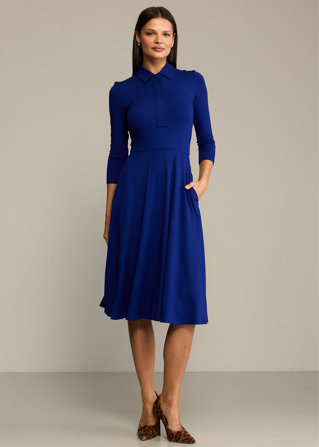 Dress NATURAL BEAUTY art blue