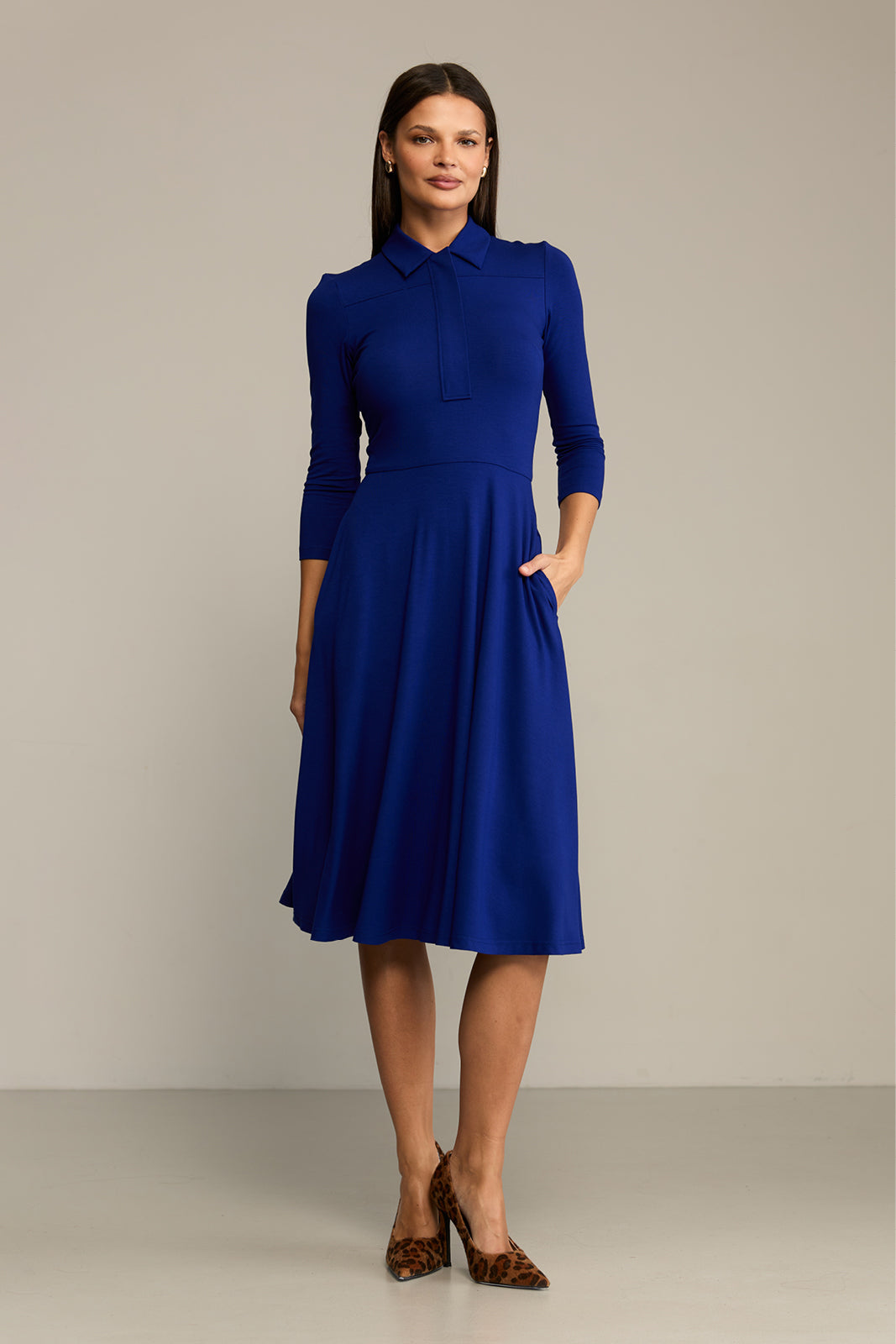 Sukienka NATURAL BEAUTY art blue