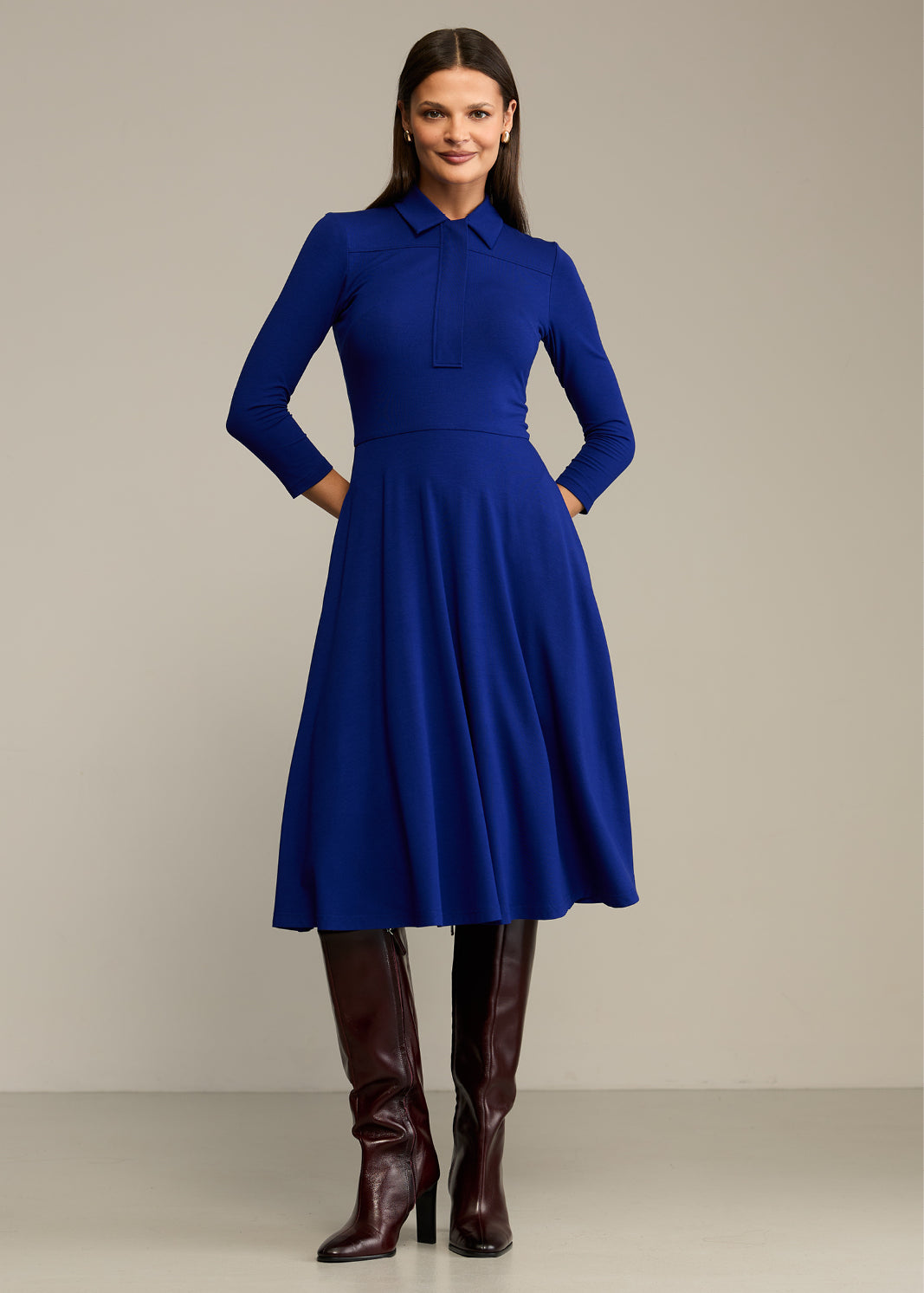 Dress NATURAL BEAUTY art blue