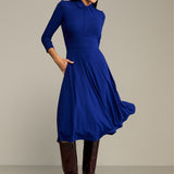 Sukienka NATURAL BEAUTY art blue