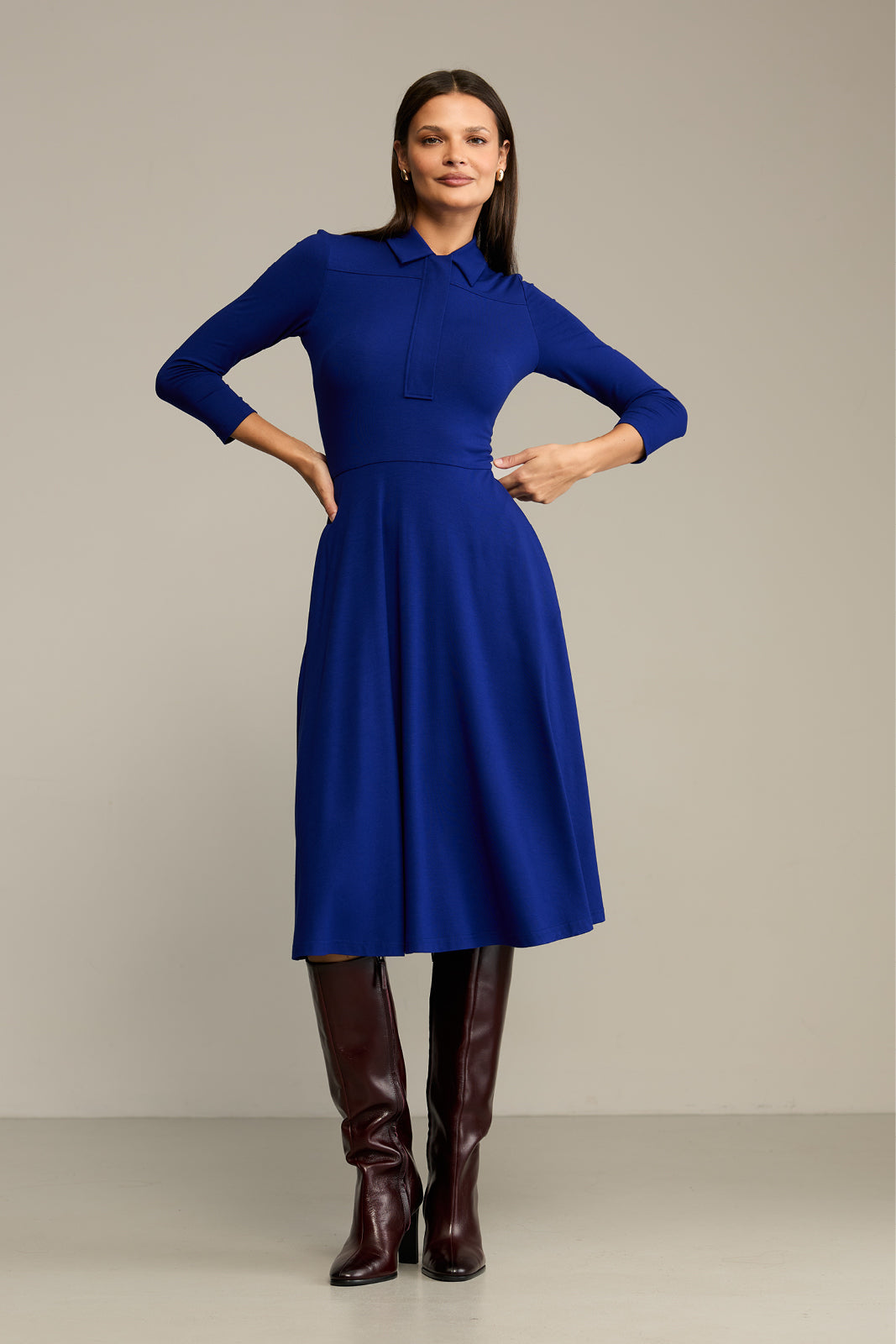 Sukienka NATURAL BEAUTY art blue