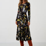 Dress KLIN LADY birds of Warsaw print