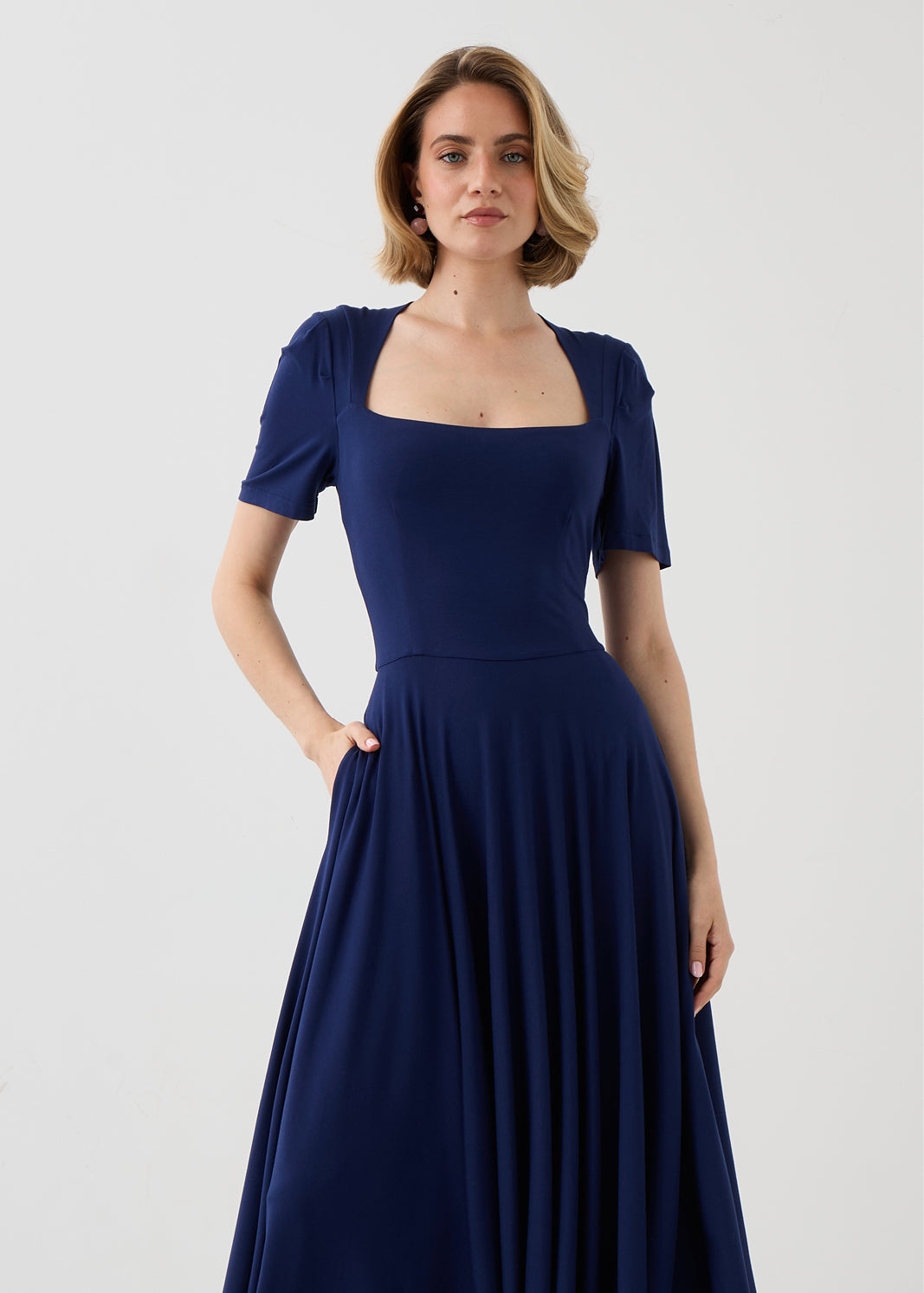Dress SERENISSIMA night navy blue