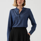 NEW CHIC SHIRT navy blue jeans