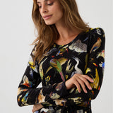 Dress KLIN LADY birds of Warsaw print