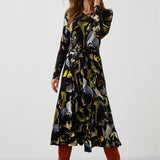 Dress KLIN LADY birds of Warsaw print