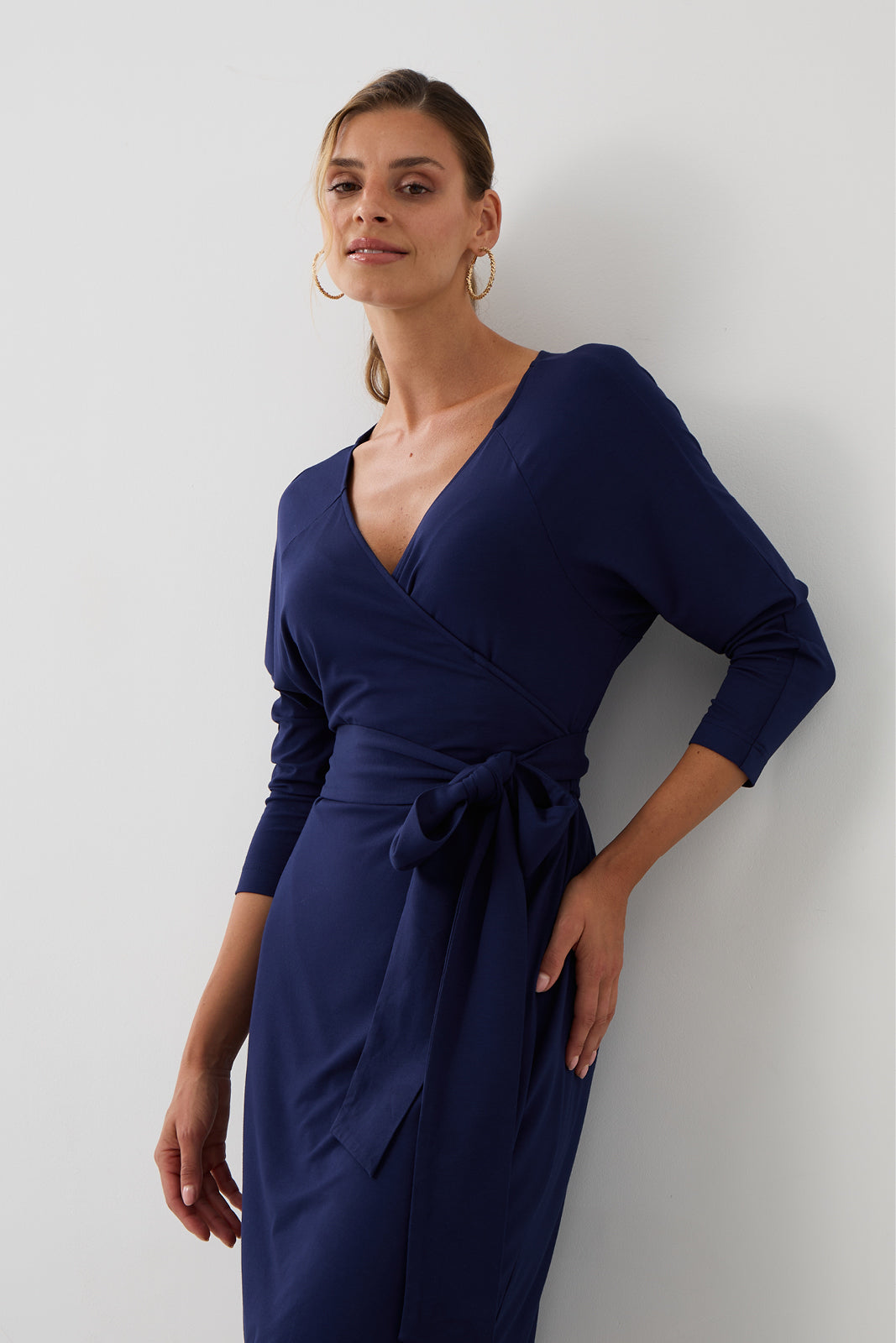 Goddess Dress Above the Knee Night Navy