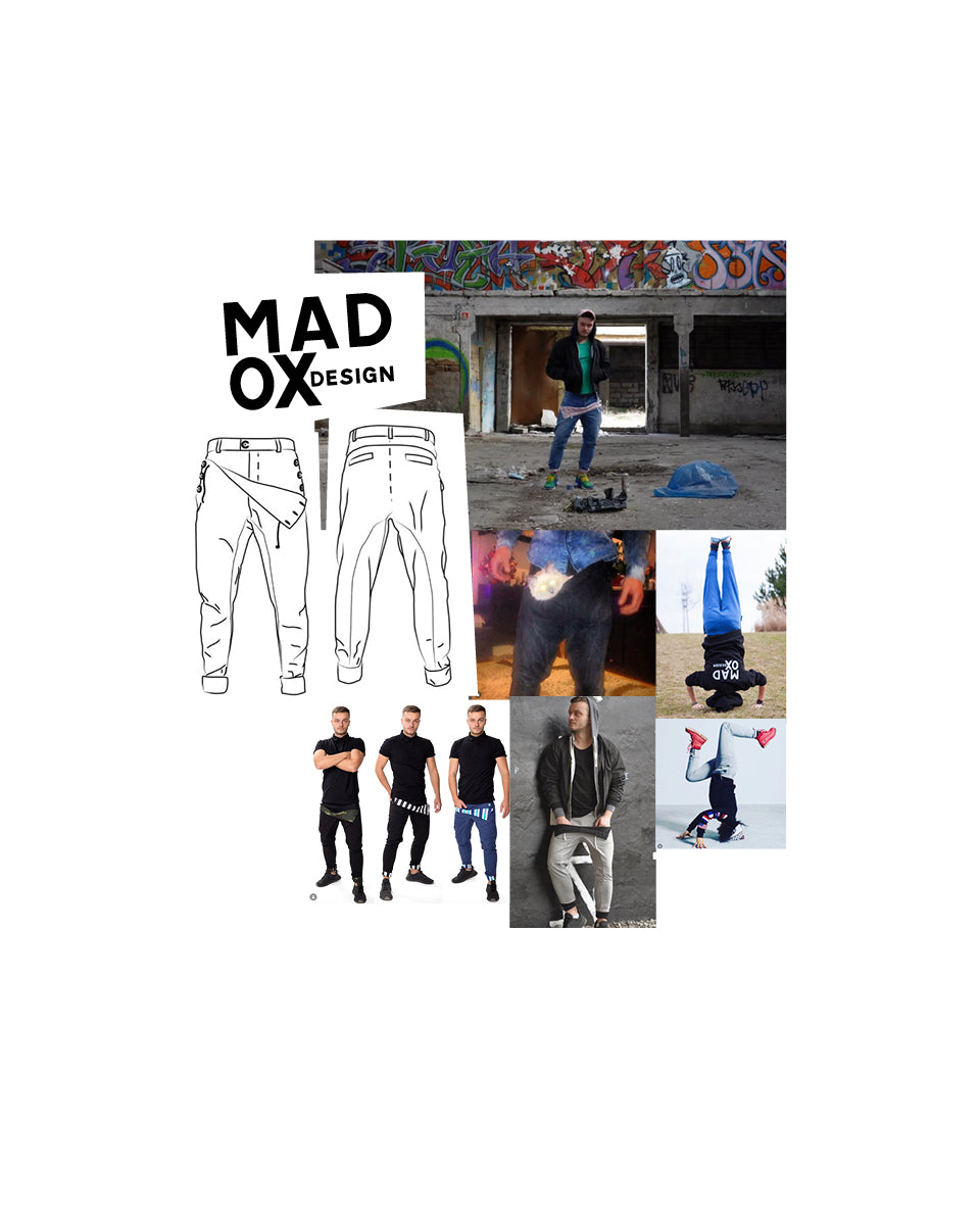 Męskie spodnie MAD OX DESIGN – stylowe, funkcjonalne, idealne na codzień i aktywność