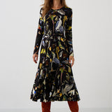 Dress KLIN LADY birds of Warsaw print