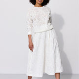 Sweatshirt LUCY IN THE SKY richelieu white embroidery