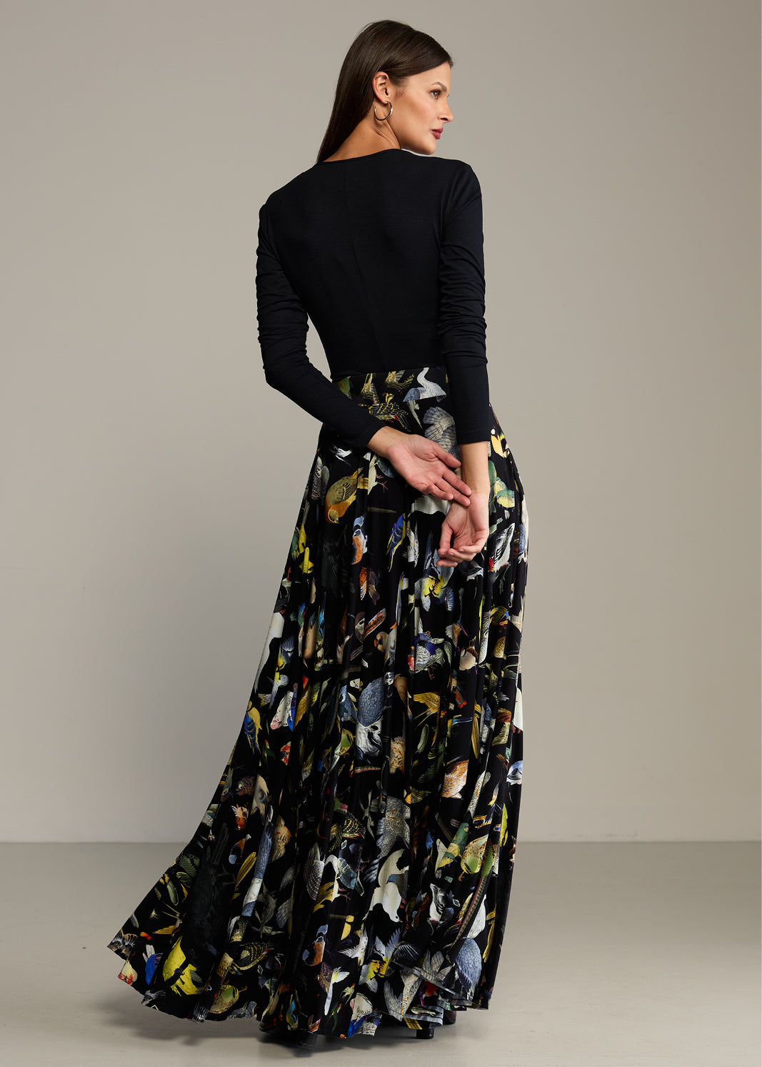 Blouse EWELINA LONG-SLEEVE black