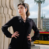 Jumpsuit WORKWEAR black Swanski Studio embroidery