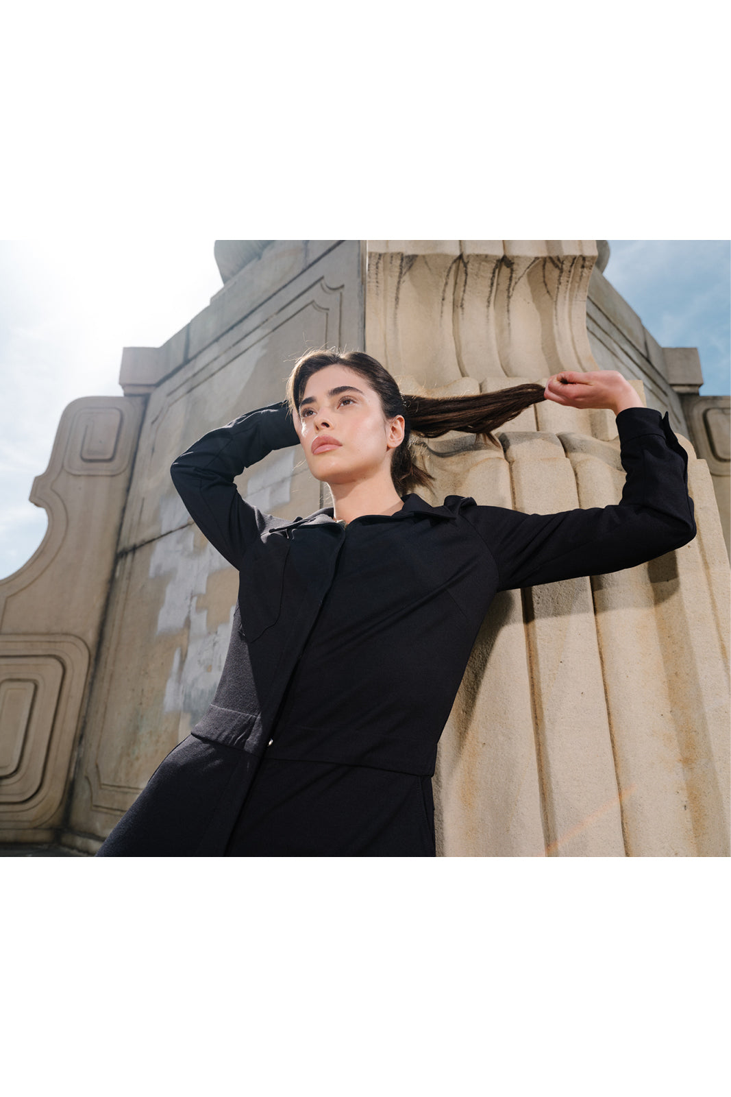 Jumpsuit WORKWEAR black Swanski Studio embroidery
