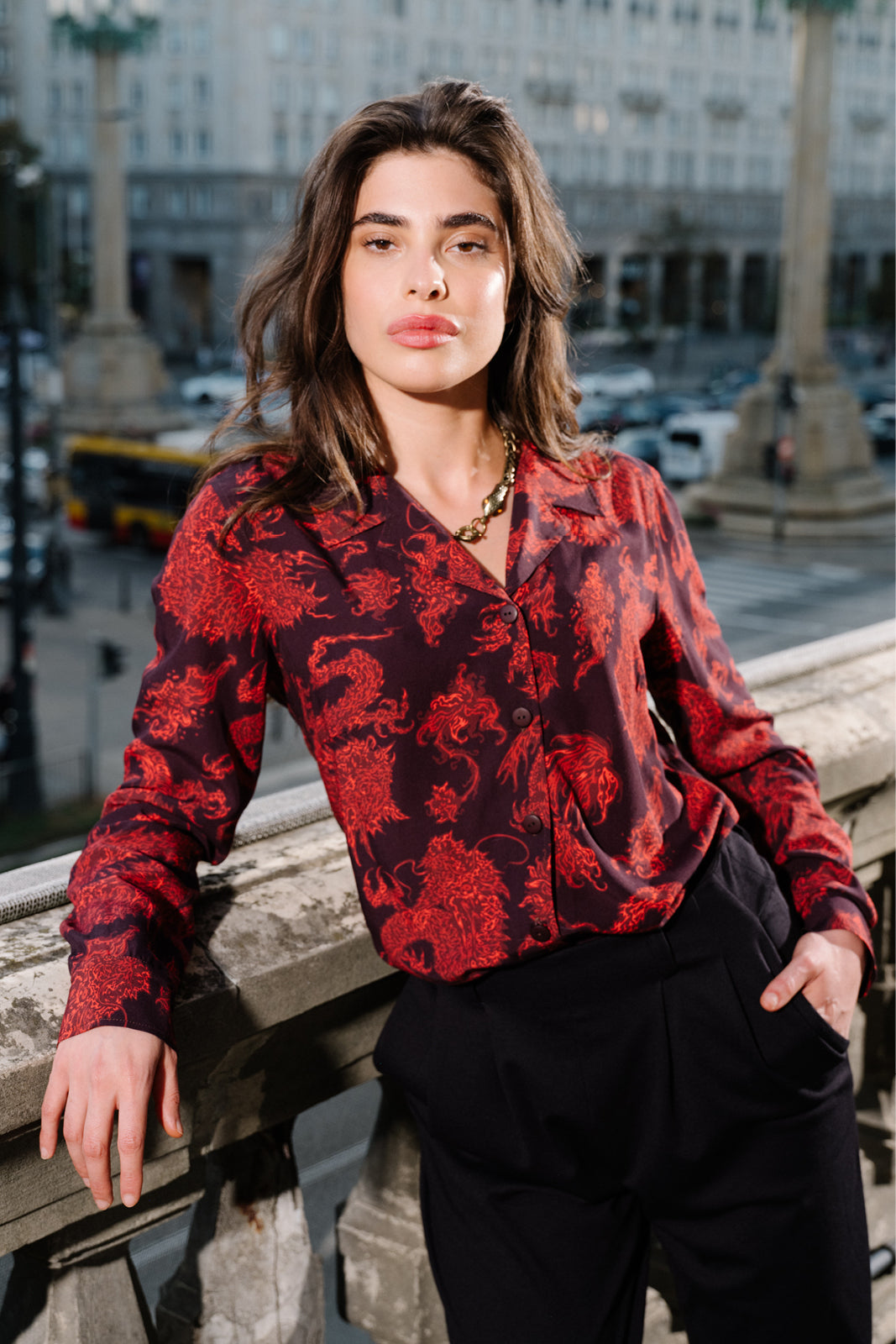 Shirt STAR IS BORN Swanski Studio red print