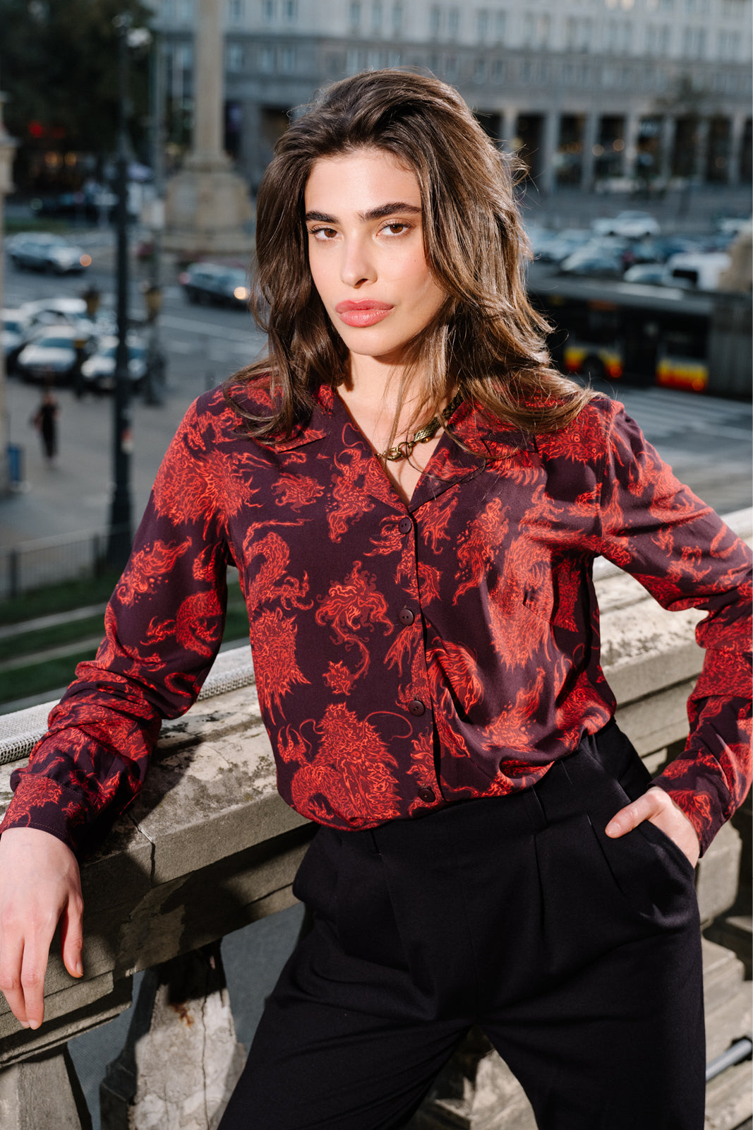 Shirt STAR IS BORN Swanski Studio red print