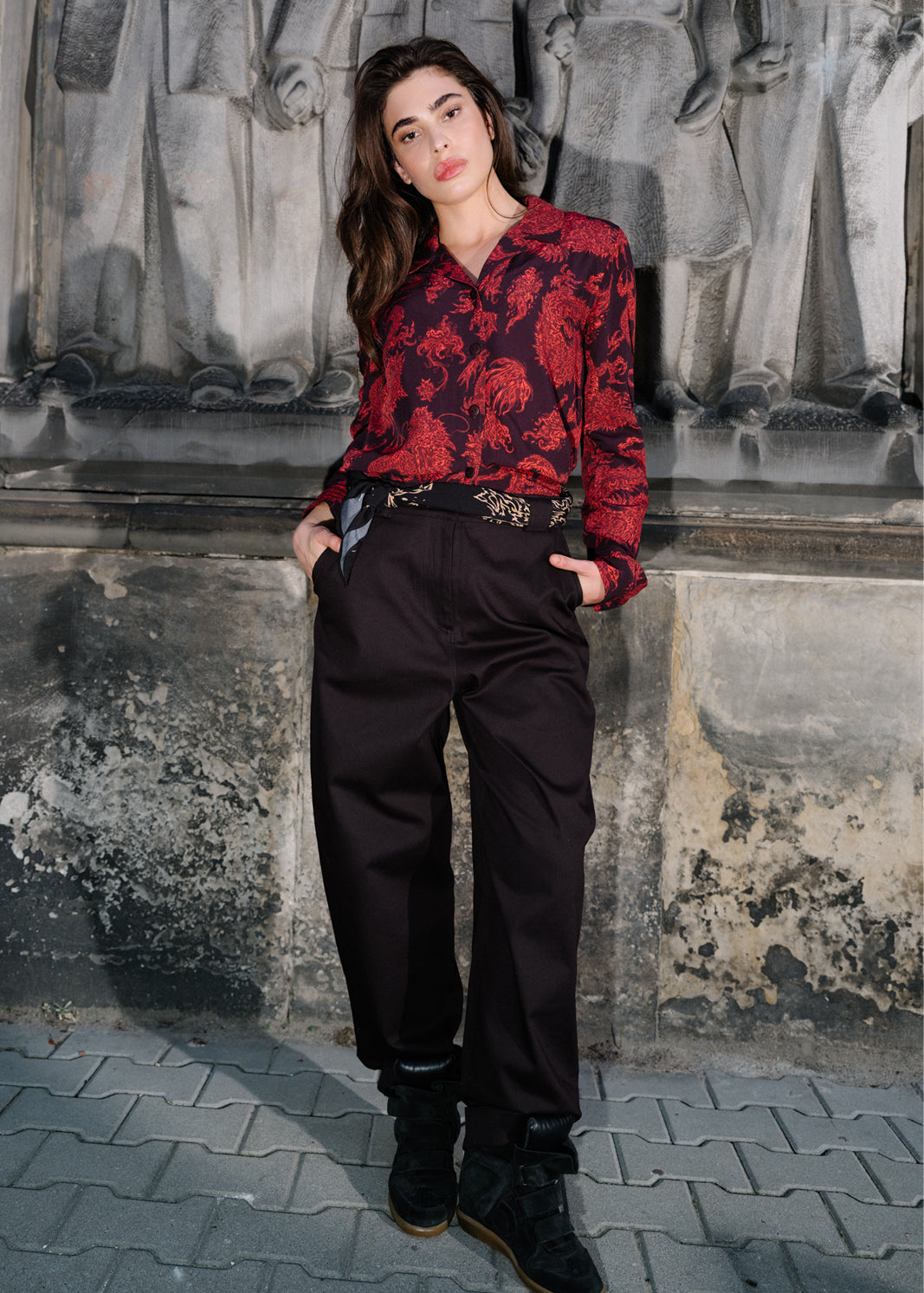 Shirt STAR IS BORN Swanski Studio red print