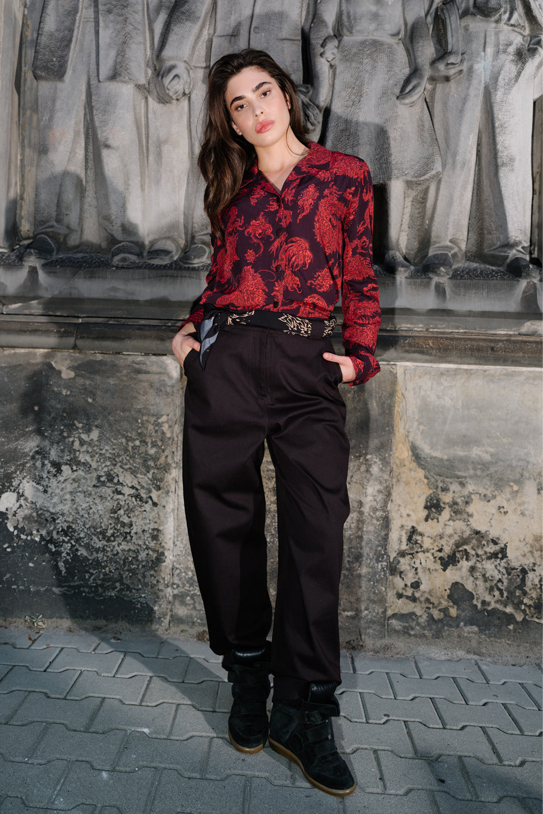 Shirt STAR IS BORN Swanski Studio red print